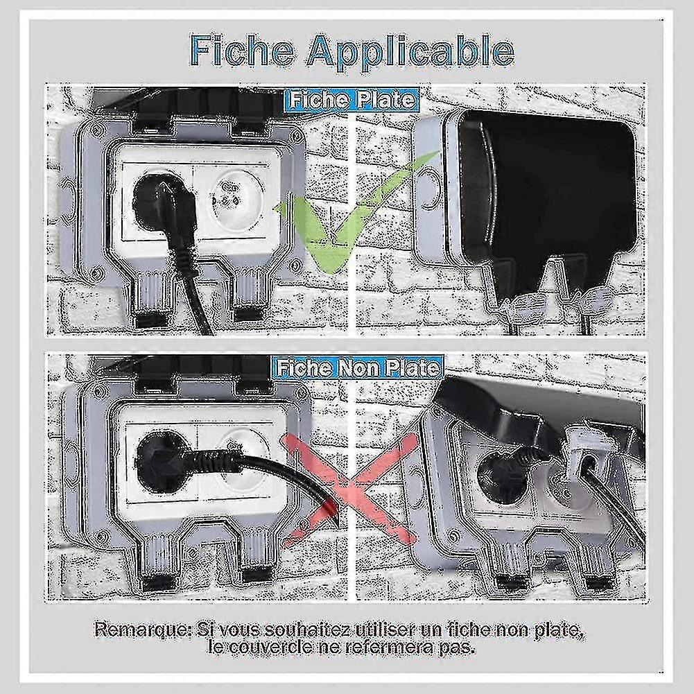 Waterproof Socket Double Outdoor Electrical Socket Ip66 Waterproof Wall Socket From Kuolu