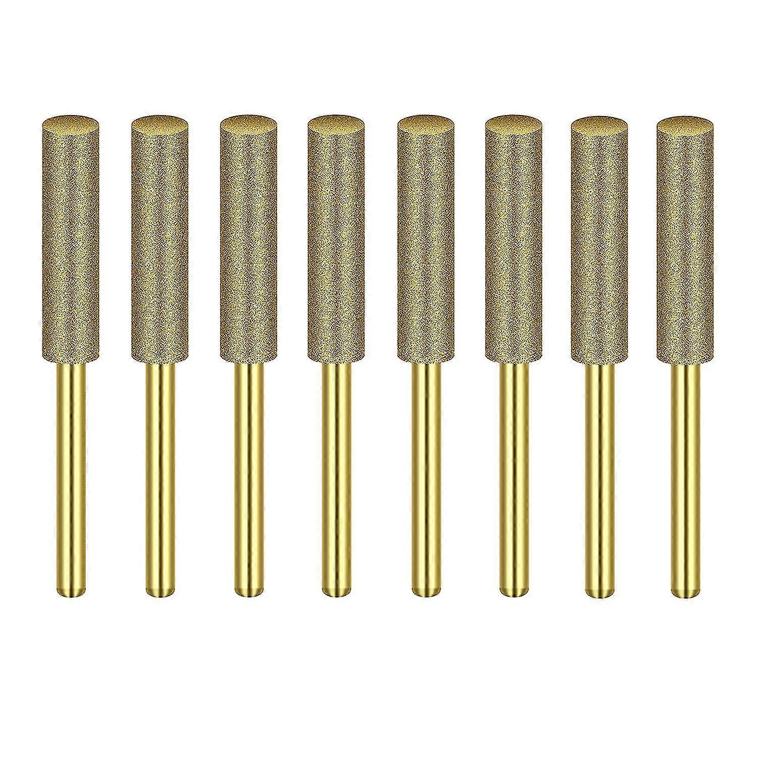 8pcs High Hardness Diamond Chainsaw Sharpener-stone File,diamond Sharpening Wheels Chainsaw File(3/ (tangling)