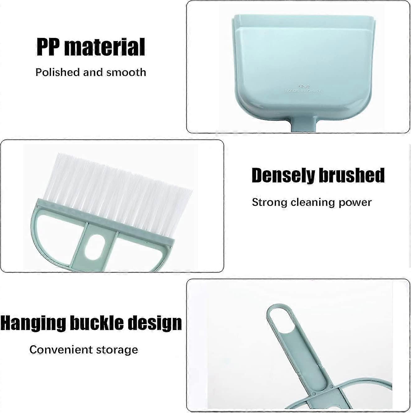 Piece Mini Dustpan And Brush Set, Small Broom And Dustpan Cleaning Set -plastic-for Cleaning Table, Desk, Counter, Keyboard, Car