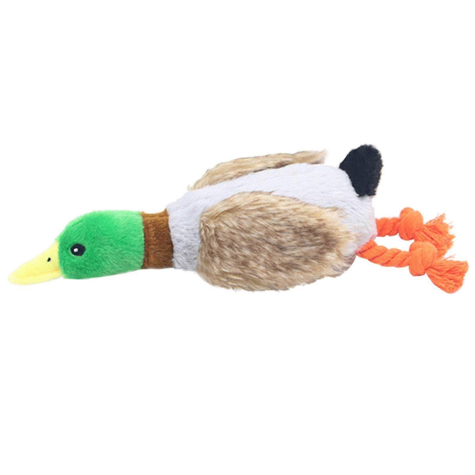 Stuffed Dog Toys Squeak Plush Duck Soft Chew Toys For Puppies And Small Dogs