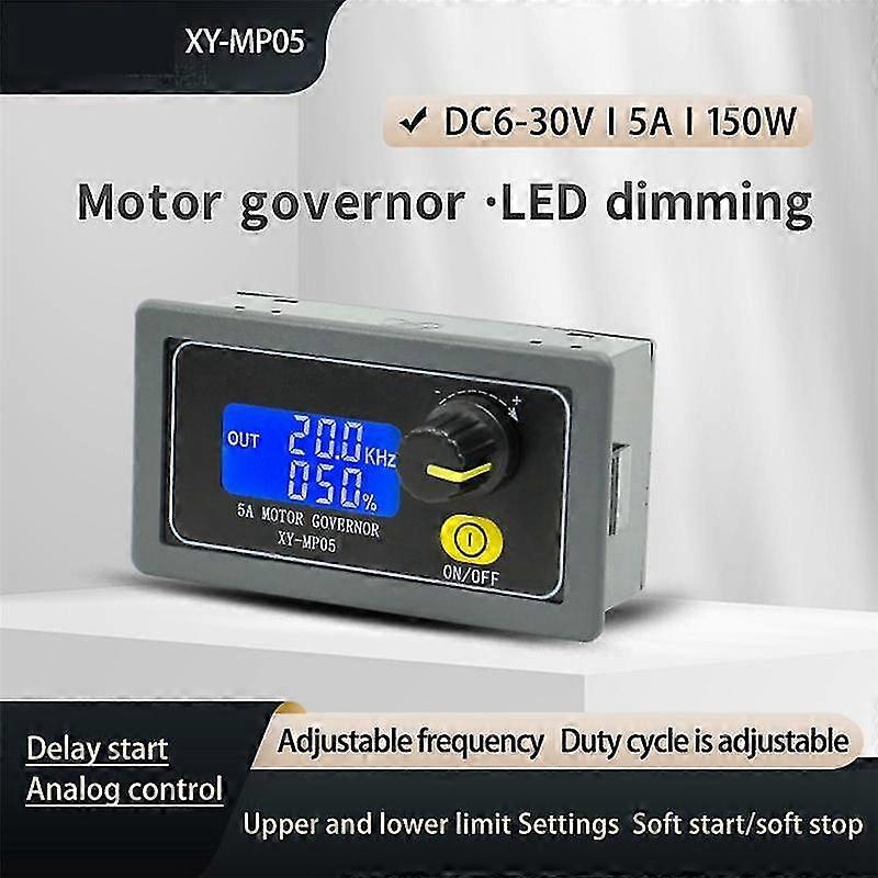 Dc6-30v 12v 24v Motor Speed Controller Regulator 5a 150w Adjustable Led Dimmer Pulse Frequency Duty