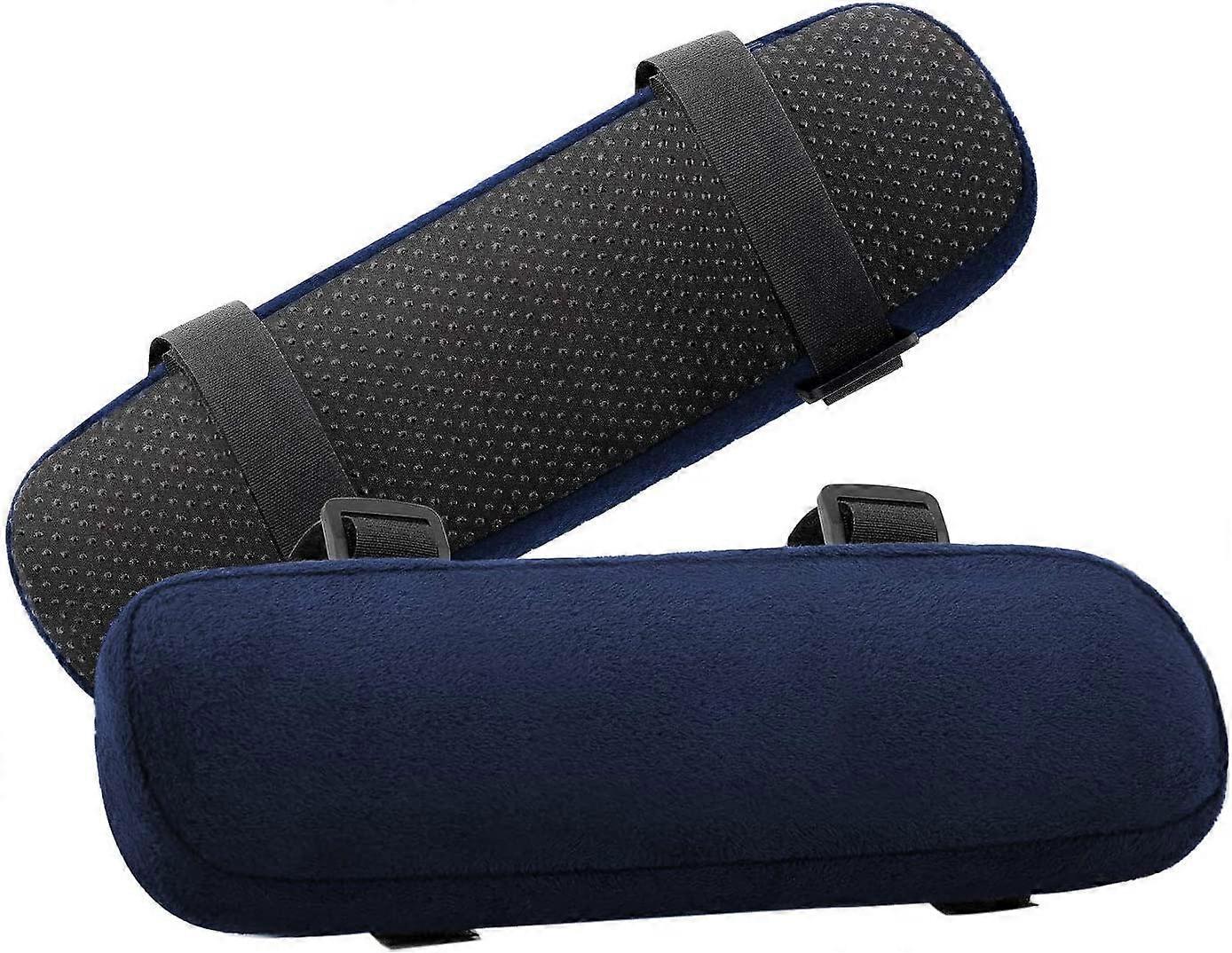 Chair Armrest Pads 2 PCS, Memory Foam Gaming Chair Cushion , Purplish Blue