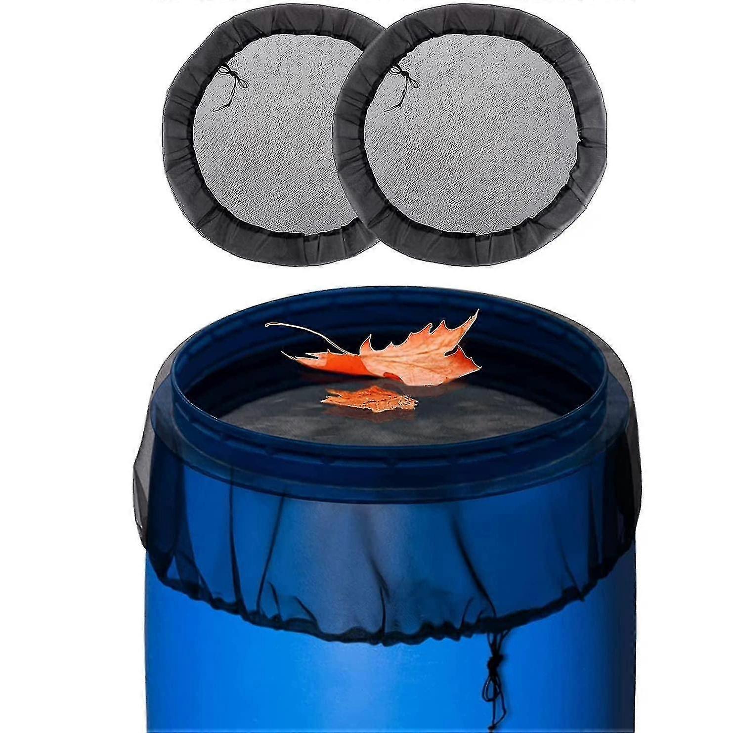 4 Pcs Mesh Cover For Rain Barrels With Drawstring