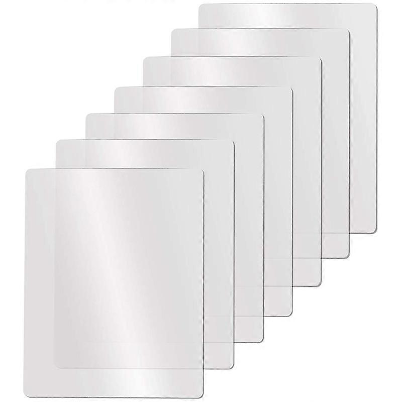 Clear Flexible Plastic Cutting Board Mats Set, Frosted Clear Kitchen Cutting Board Clear Mats 17.5