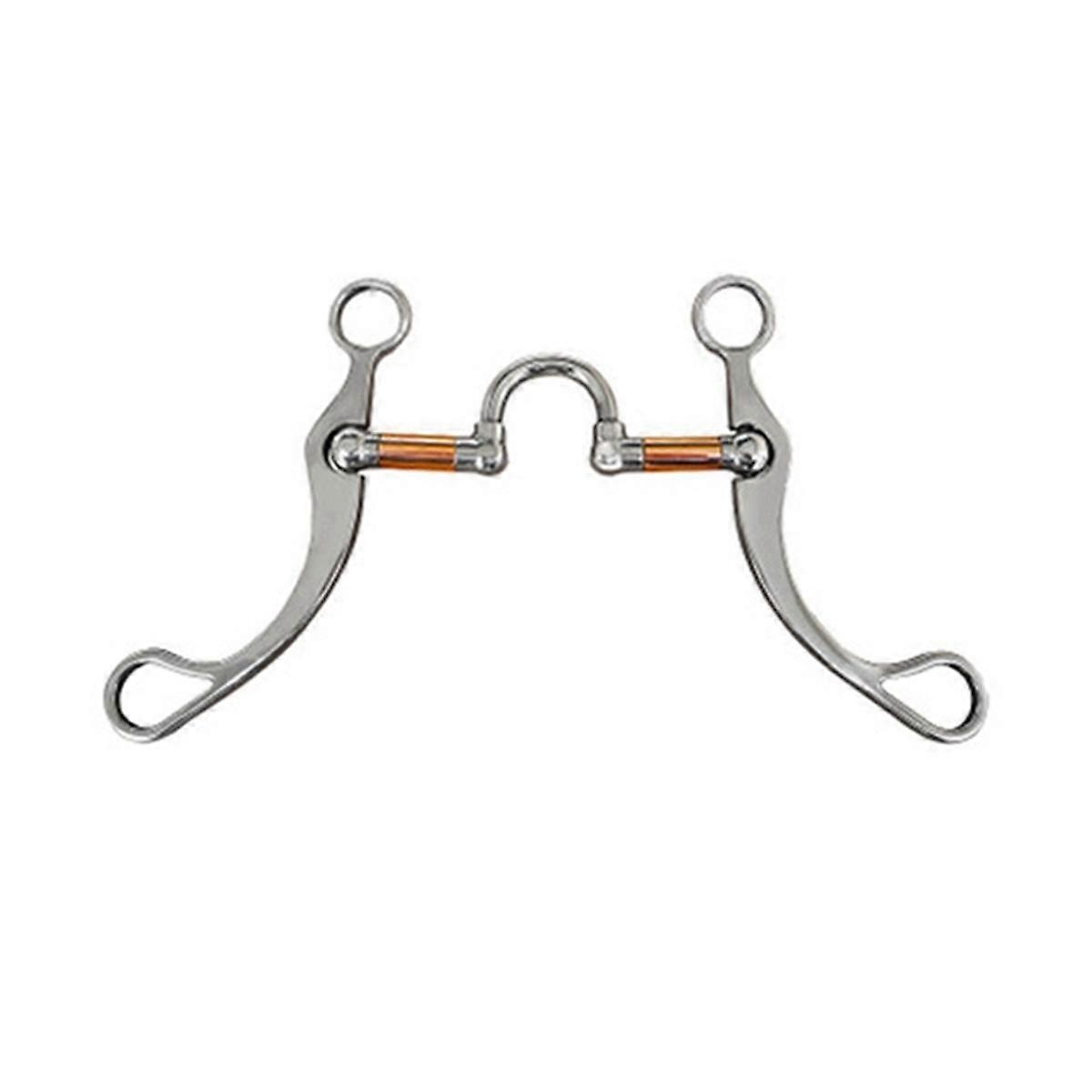thumbnail image 2 of Western Universal Horse Bit Snaffle With Copper Inlay - Sizes 4.5 To 6.25 Inch - UK Stock 2 of 4