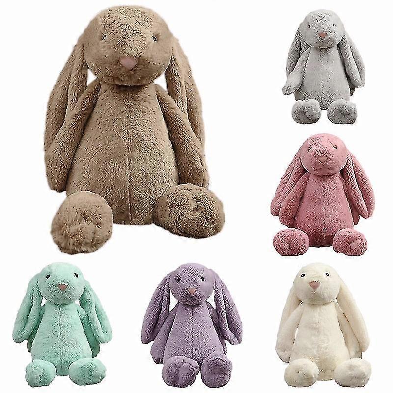 30cm Gefülltes Langes Ohr Kaninchen Weiches Plüschtier Schlafen Süßer Hase Cartoon Tier Puppen Kinder Baby Geburtstag Geschenk purple