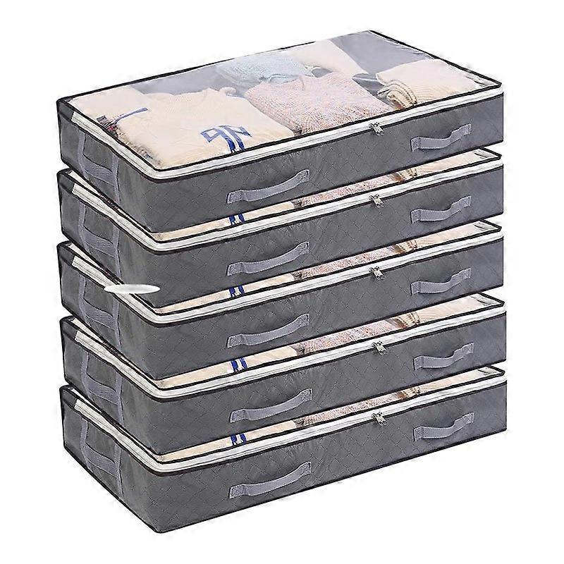 Vliesbettboden Aufbewahrungstasche Steppdecke Kleidung Sortierbox staubdichte faltbare Aufbewahrungstasche 2er Pack