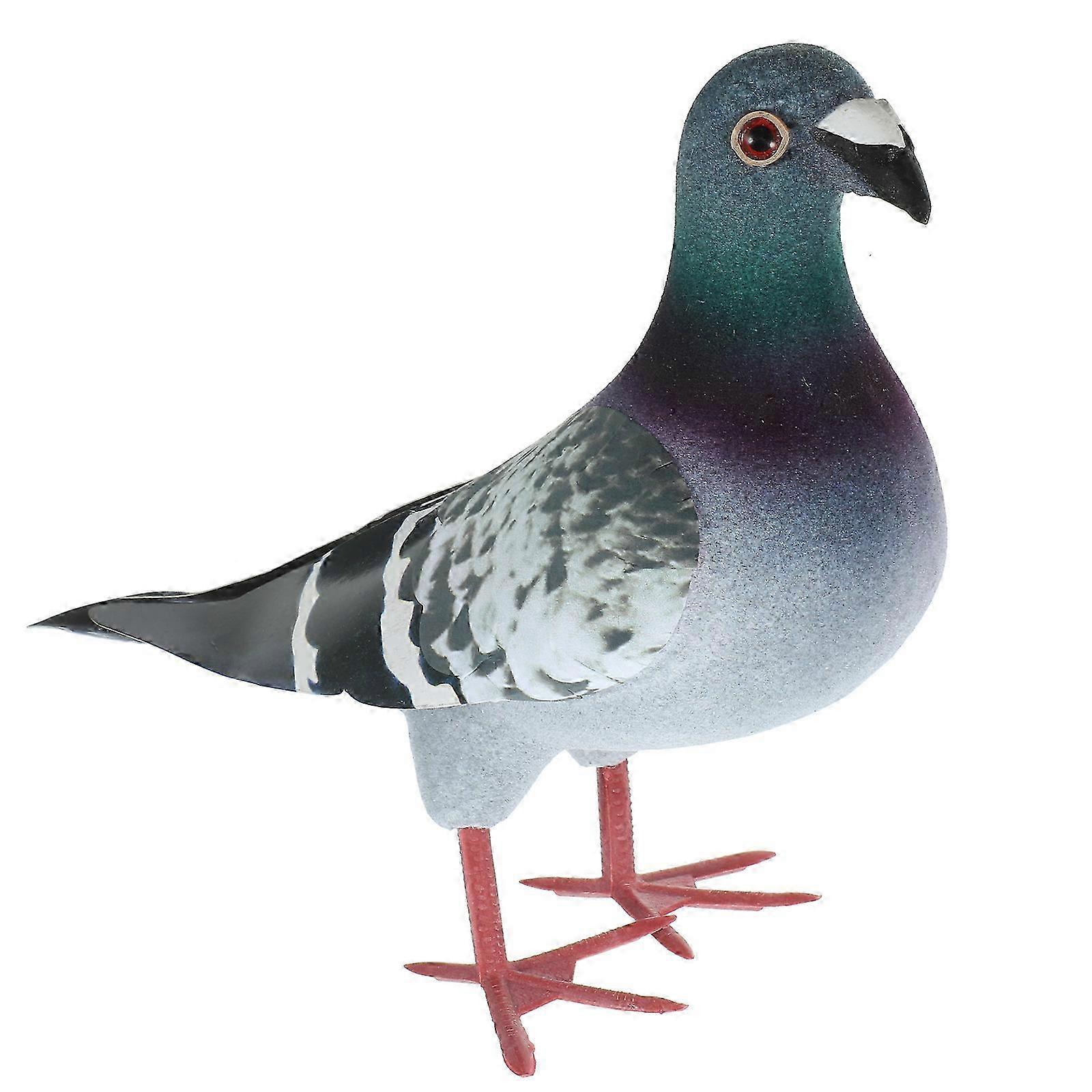 Artificial Feathered Pigeon Fake Dove Artificial Foam Bird for Decoration (Random Style)