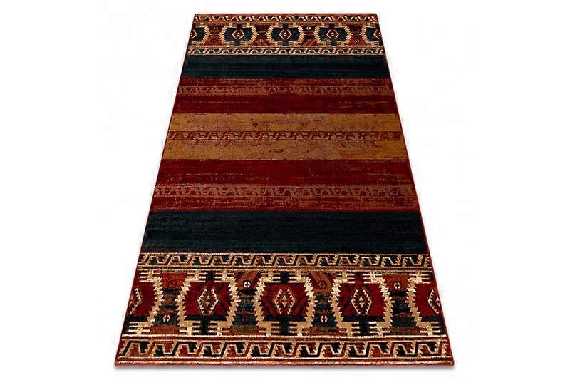 Wool carpet OMEGA VRITTI ethnic, ruby