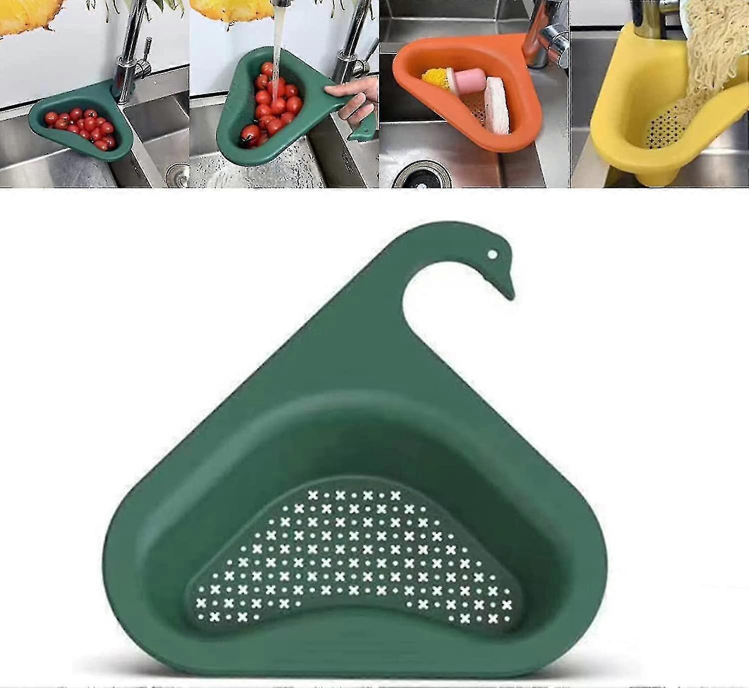 1pcs Multifunctional Kitchen Triangle Sink (green)
