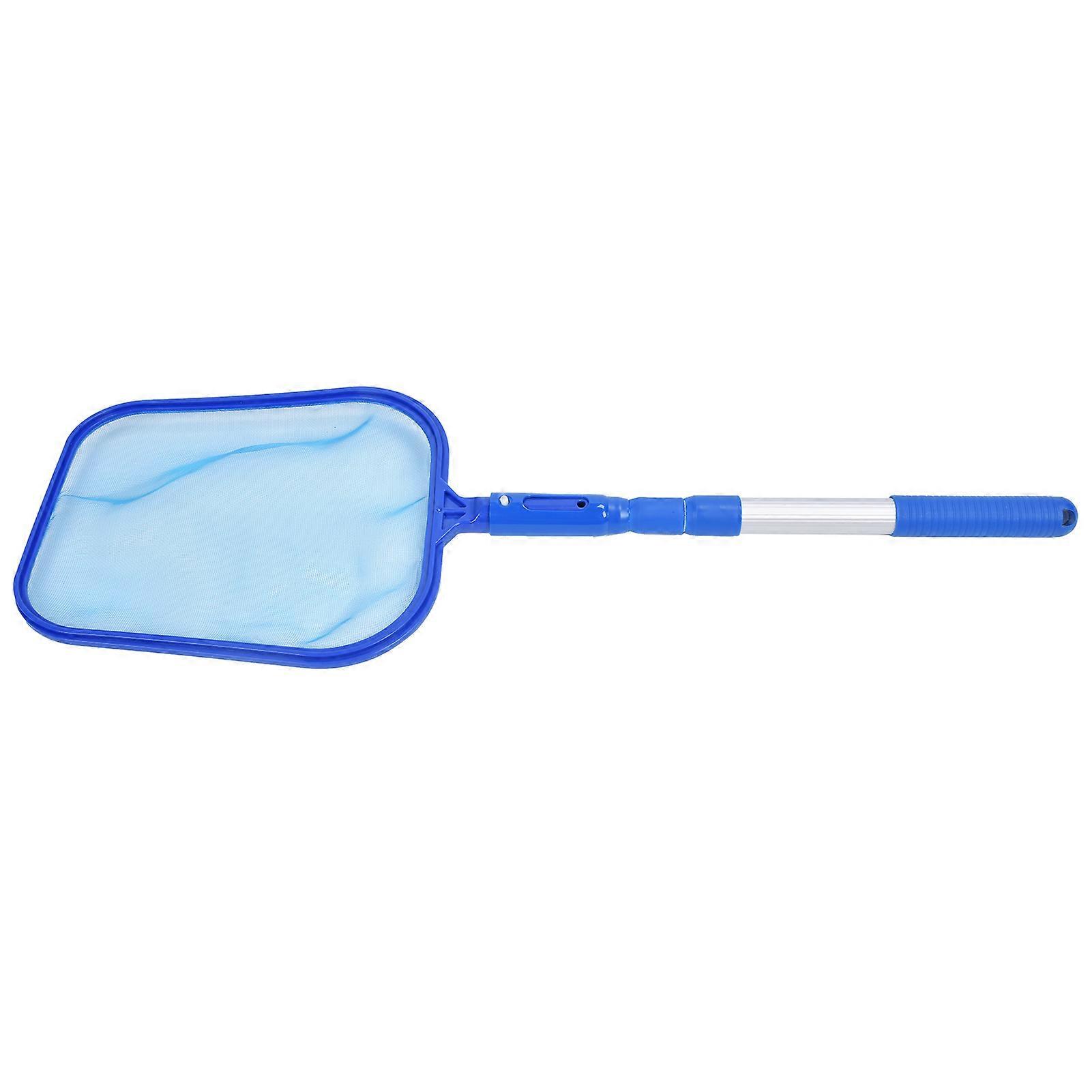 Swimming Pool Cleaner Supplies with 3-section Telescopic Pole, Pool Skimmer Net, and Leaf Rake