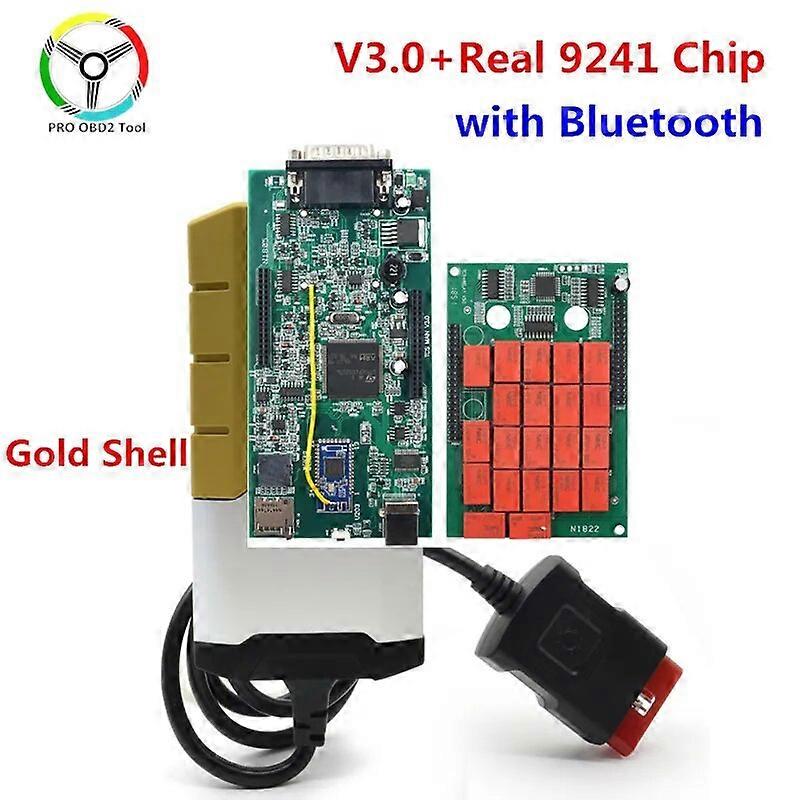 Gold Shell TCS Multidiag 2021.11 Keygen Software V3.0 9241A Double Green PCB Code Reader Truck Diagnostic Tool