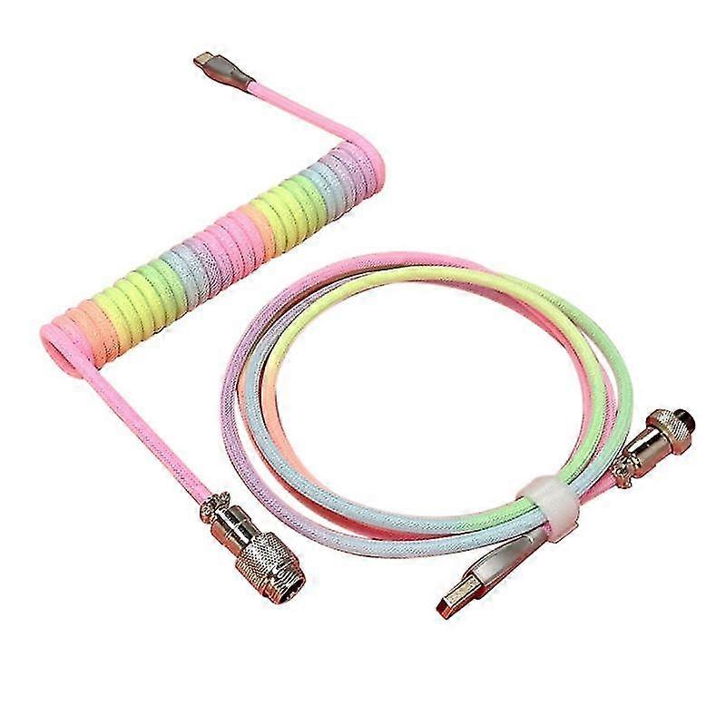Mechanical Keyboard Cable Airline Cable Usb Charging Cable Spring Cable Mechanical Keyboard Coiled