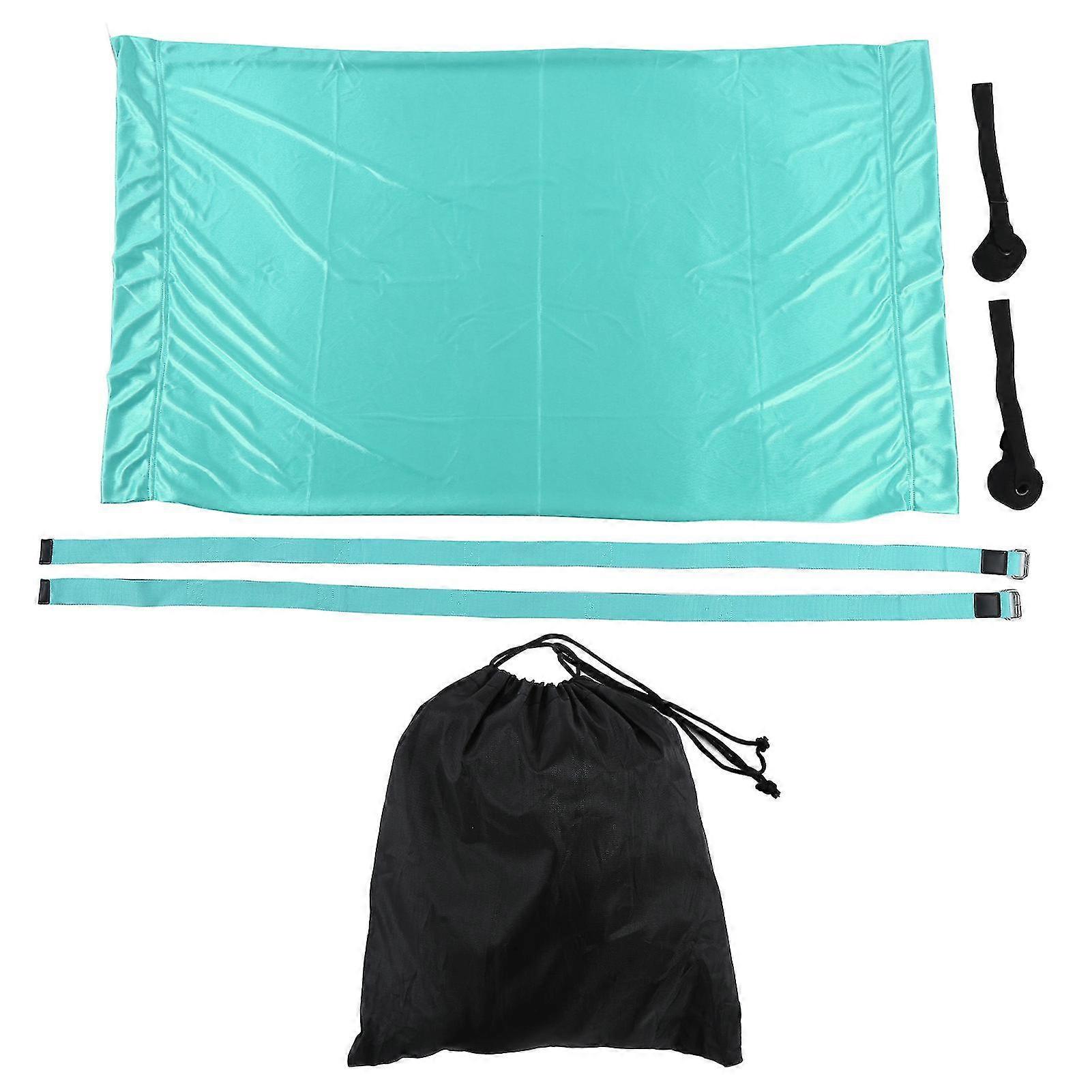 Dark Blue Portable Elastic Aerial Hammock for Home - Yoga Handstand Training with Split Leg Stretchability