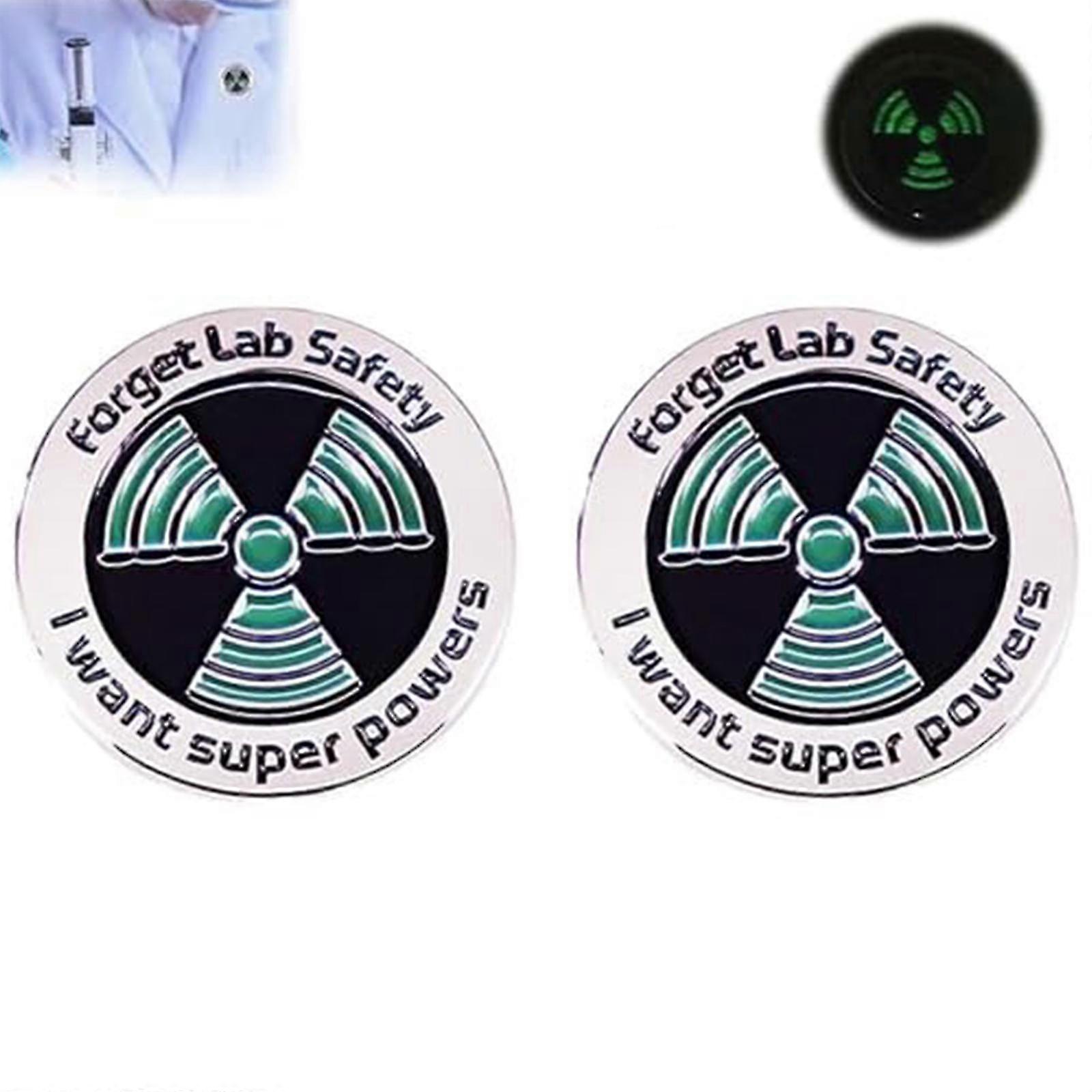 Wetenschap Emaille Pin, glow In The Dark, vergeet Lab Safety I Want Super Powers Emaille Broche Pin
