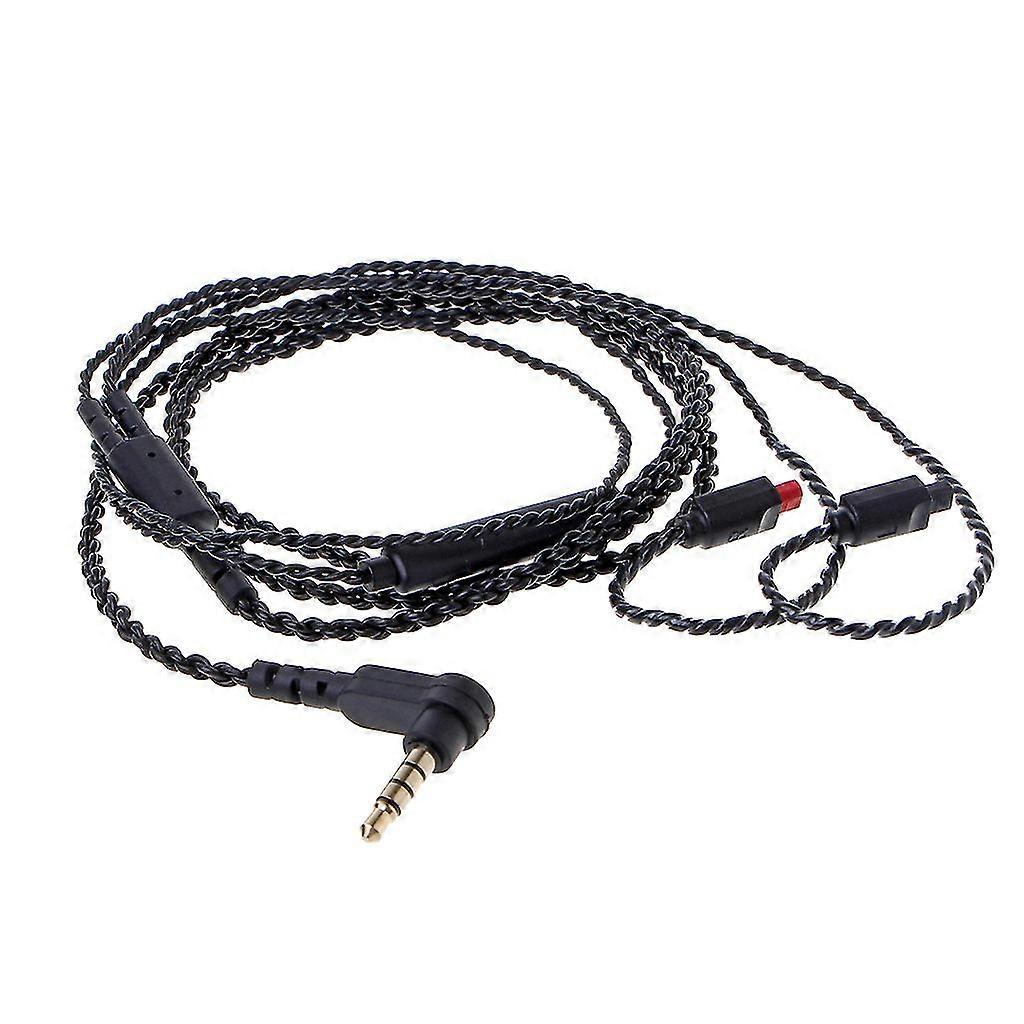 4-pole Jack 3.5mm Earphone Cord Mic Controller Replacement Cable For Ath-im04