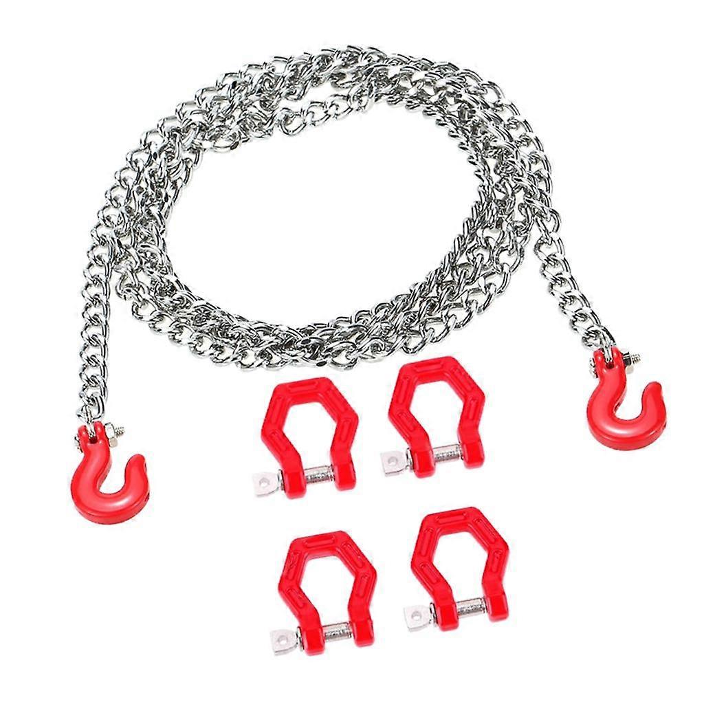 1/10 RC Trailer Hook Tow Chain Accessories for Axial Scx10 RC Rock Crawler