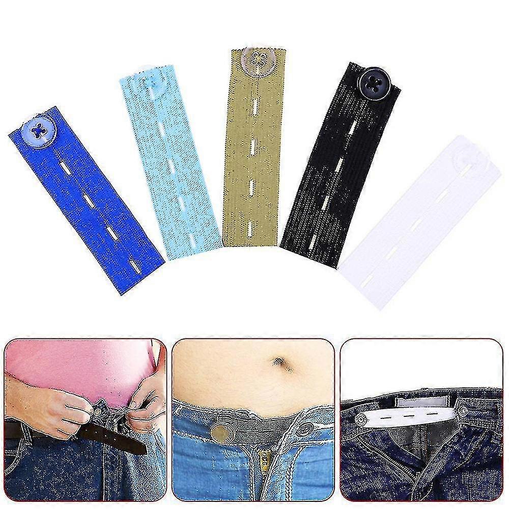 Waist Band Extender Button Trousers Maternity Jeans Elastic Waistband Expander