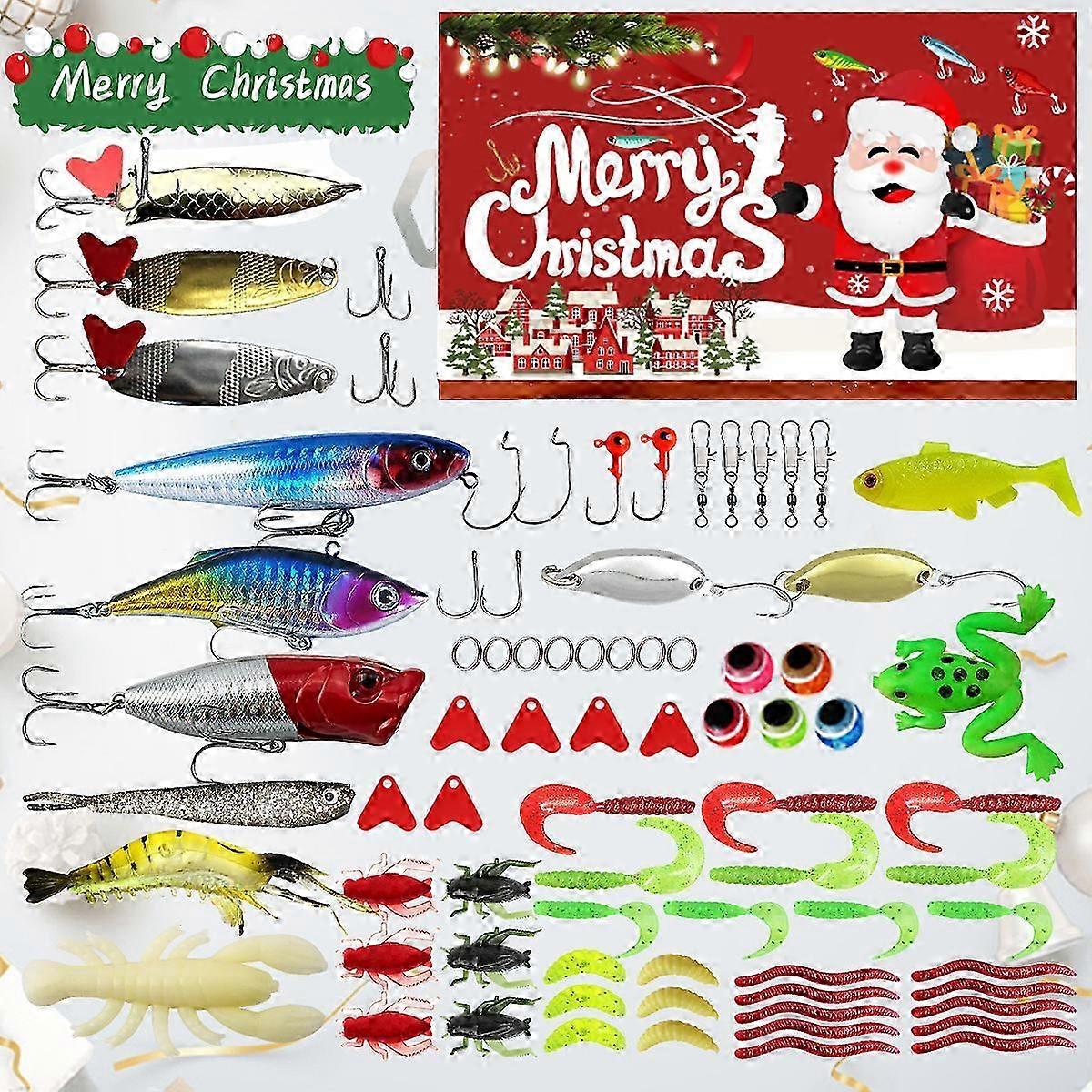 Angelköder Adventskalender Countdown Überraschung Weihnachtsgeschenk Non Blind Box