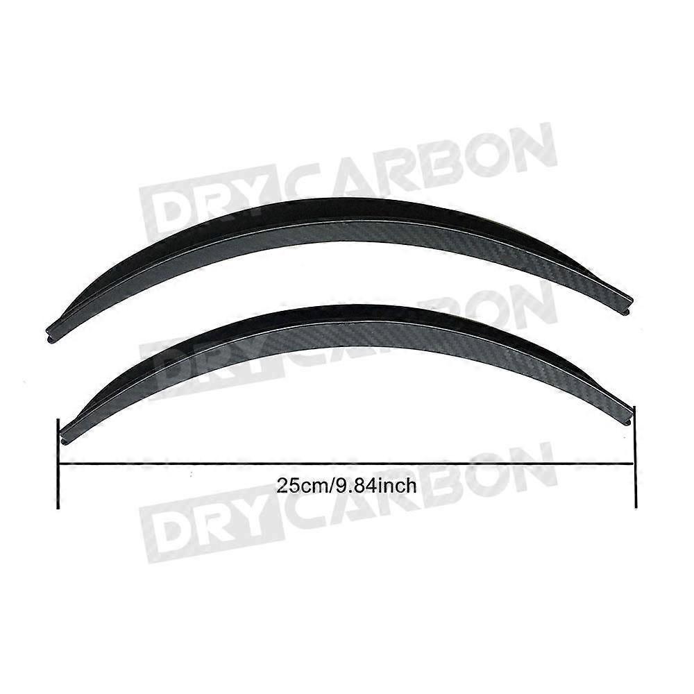 Carbon Look Wheel Arch Fender Flares Cover Trim Mudguards Protective Lip Anti-Scratch Strips Universal Car Accessories