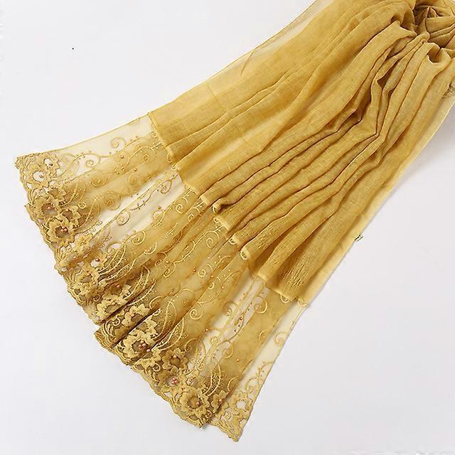 Novo cachecol feminino hijab muçulmano da moda 2018, tingido em algodão, com fenda e nó, estilo nação muçulmana, liso, atacado, 85x210 cm