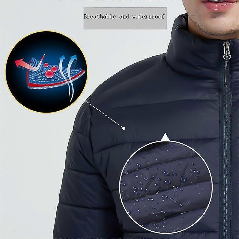 Arysiedder 9 Areas Heated Jacket USB Winter Outdoor Electric Heating Jackets Warm Sports Thermal Clo
