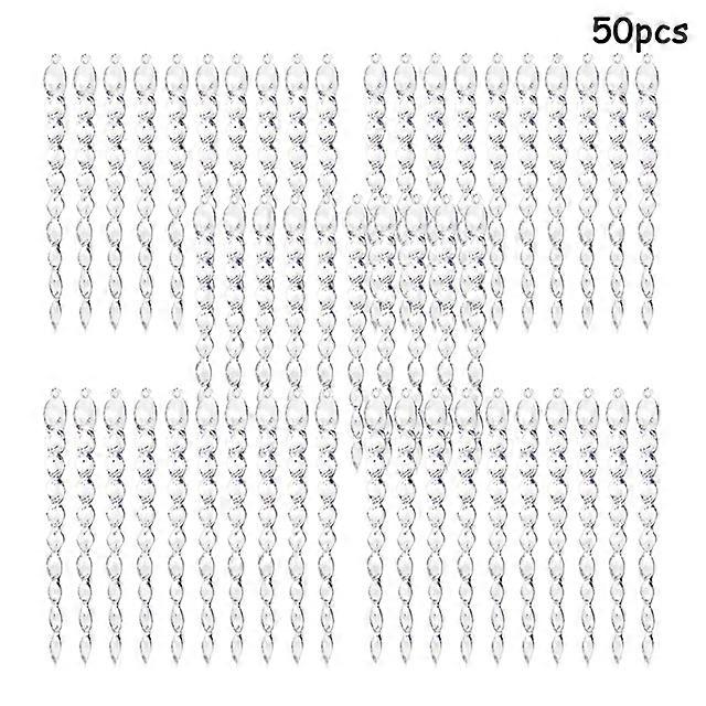 10/20/50pcs 13cm Christmas Simulation Ice Xmas Tree Hanging Ornament Fake Icicle Winter Party Christmas New Year Home Decoration