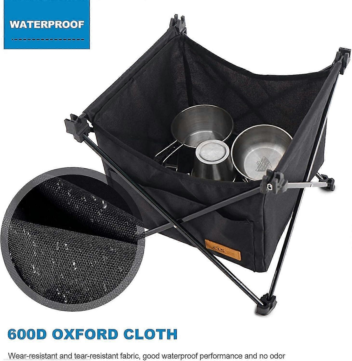 Aluminum Compact Folding Camping Table Lightweight Portable Folding Table Strap for Camping, Picnic