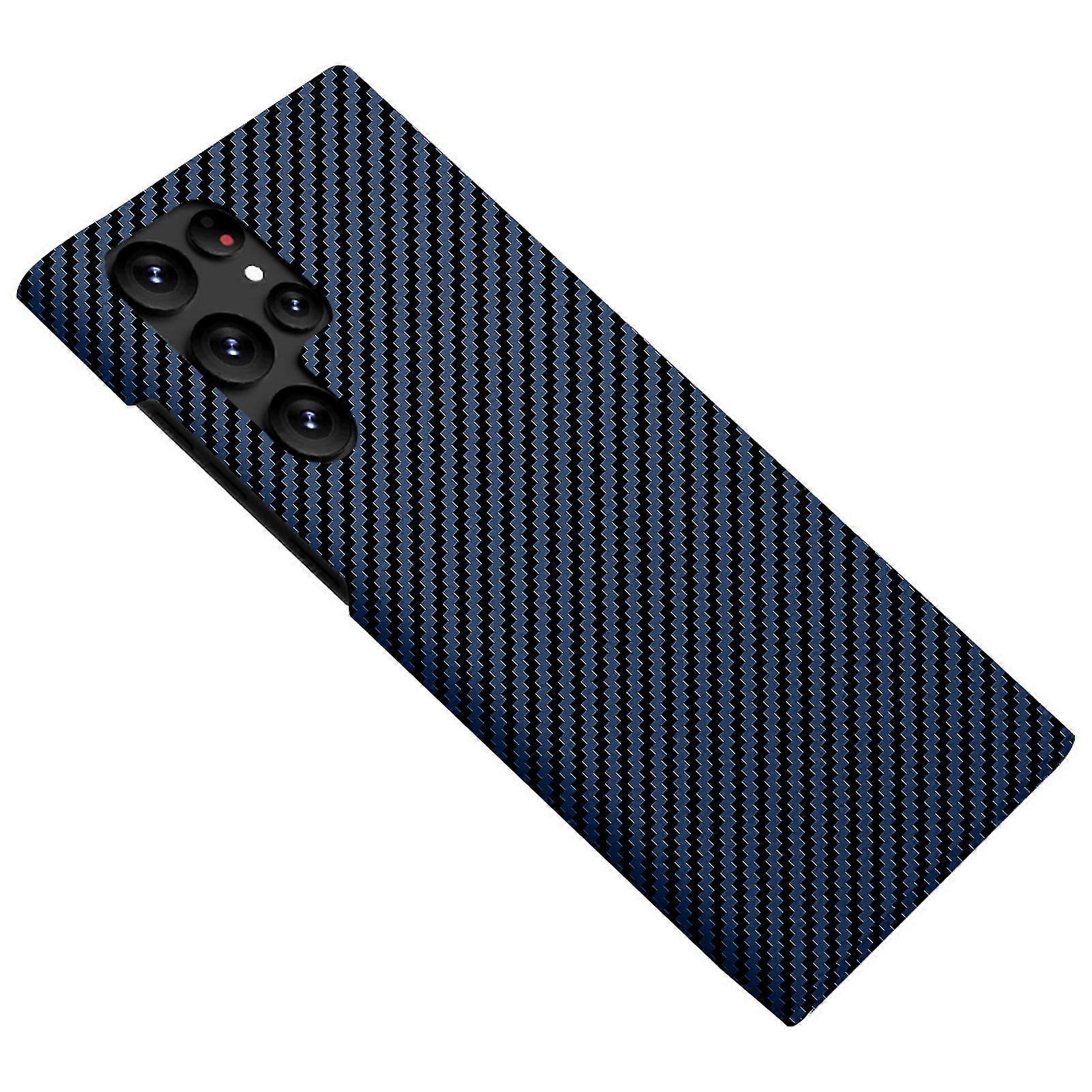 Carbon Fiber Texture Slim Case Compatible With Samsung Galaxy S23 Ultra, Hard Pc Shockproof Cover