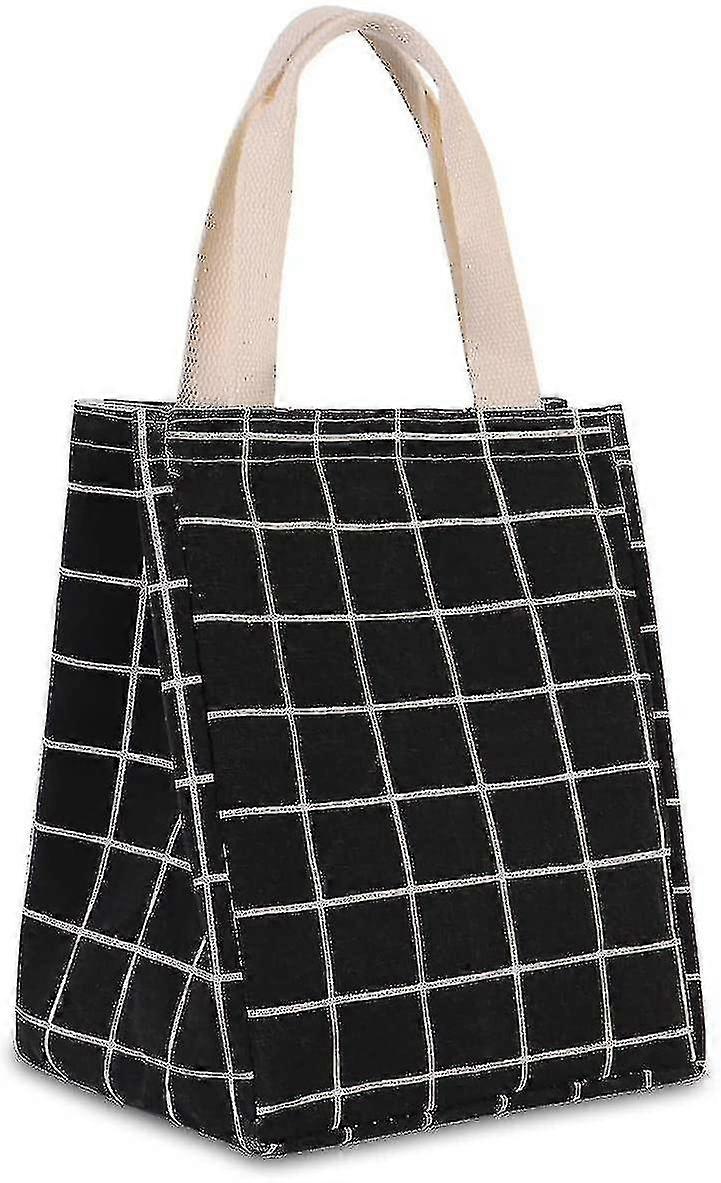 Reusable And Insulated Lunch Bag(black)
