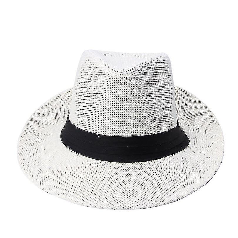 Casual Unisex Beach Papper Straw Hatcream