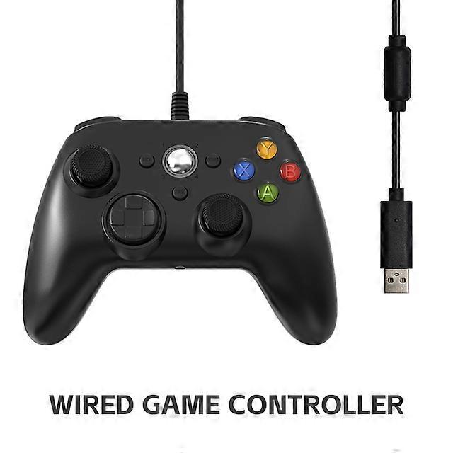Wireless/Wired Controller For Xbox 360 Game Controller with Dual-Vibration Turbo Compatible with Xbox 360/360 Slim and PC Window