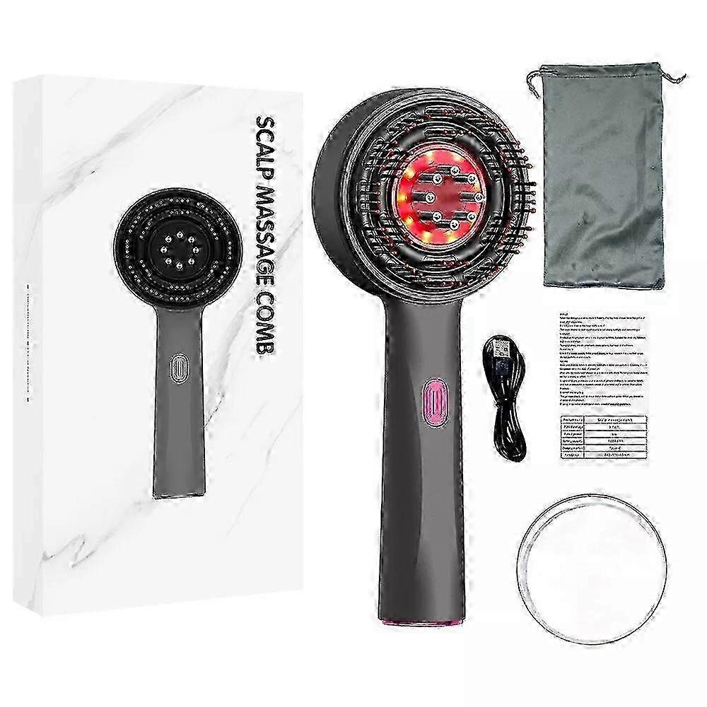 Applicatore del cuoio capelluto Massaggiatore della testa Terapia della luce rossa Pettine per massaggio dei capelli Olio per la ricrescita dei capelli Applicatore liquido Massaggiatore per cuoio capelluto Spazzola per massaggiatore -Nuovo SZJR