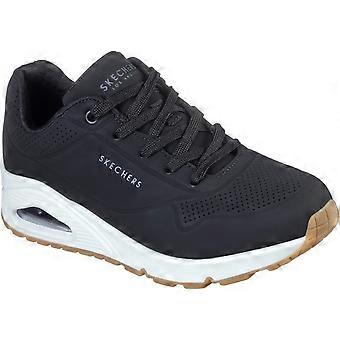 Skechers Uno Stand On Air Polyurethane Women's Black Trainers