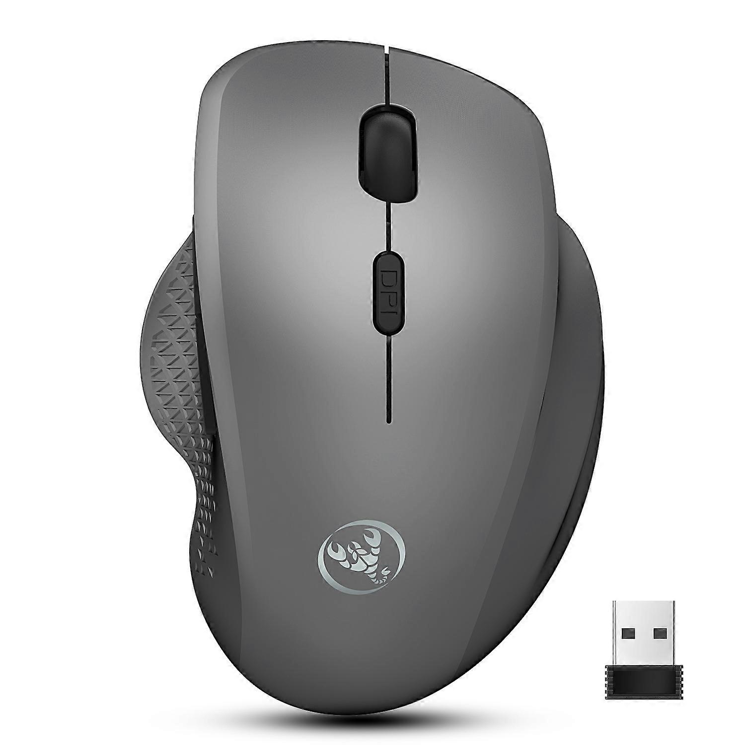 2.4G Wireless Mouse, Silent Vertical Mouse, Ergonomic Design, Suitable For Computer Office