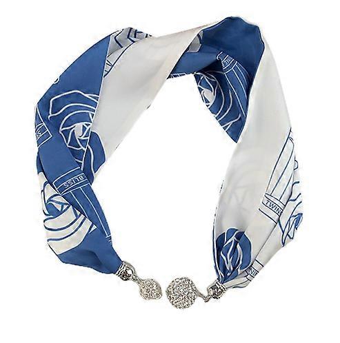 Silk scarf,Magnetic Clasp Silk Scarf Hairband Multifunctional Silk Head Wrap Fashion
