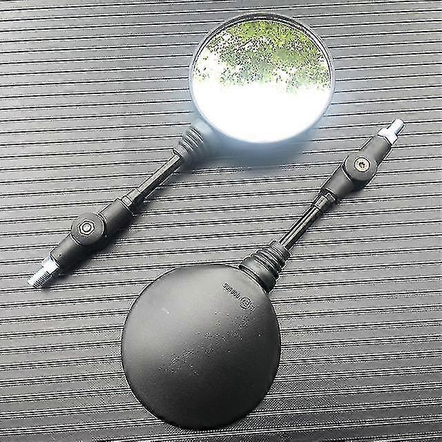 Qx 2pcs Foldable Round 10mm Scooter Rear Mirror For Ktm Mirror Motocross Accessories For Bike Rearview Motorcycle Mirrors