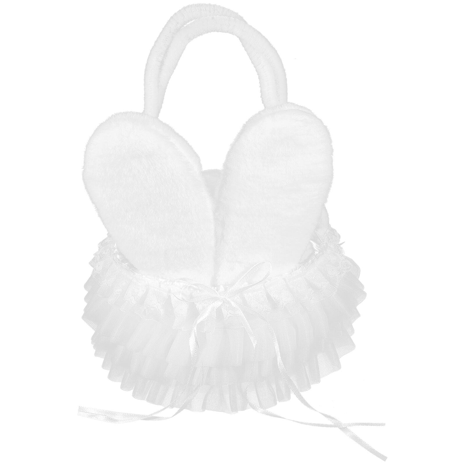 Bunny Ear Flower Girl Basket with Handle Easter Gift Basket Easter Candy Basket Easter Party Supply