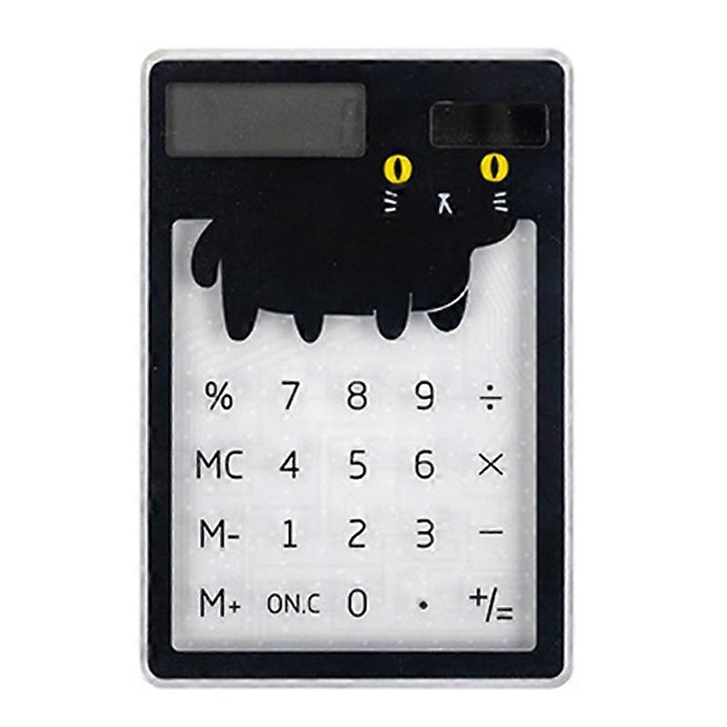 Calculator Fast Response Counting Transparent Cartoon 8-Digit Solar Energy Calculator School Qinhai