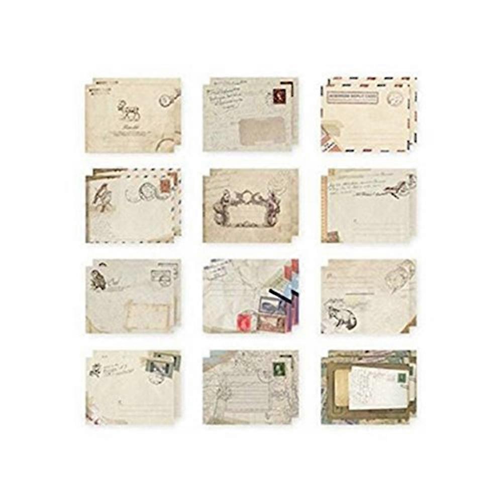 12Pcs/Set Vintage European Style Airmail Mini Envelope for Party Greeting Card