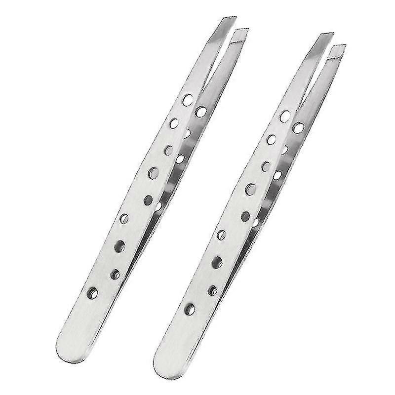 Tweezers Slanted Tips Elegance Eyebrow Trimming Forceps