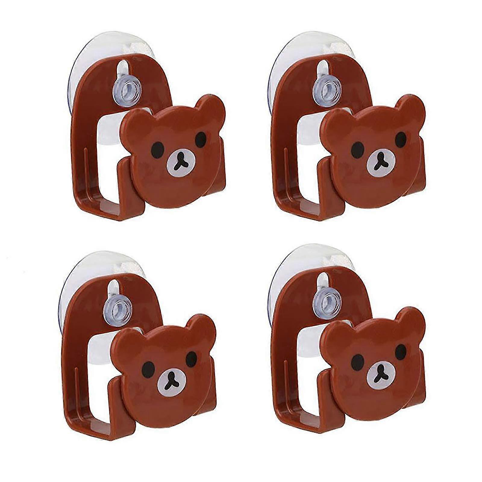 For Pack Sponge Holder, Suction Cup Wall Mount for Kitchen and Bathroom Sink, BrownGreen