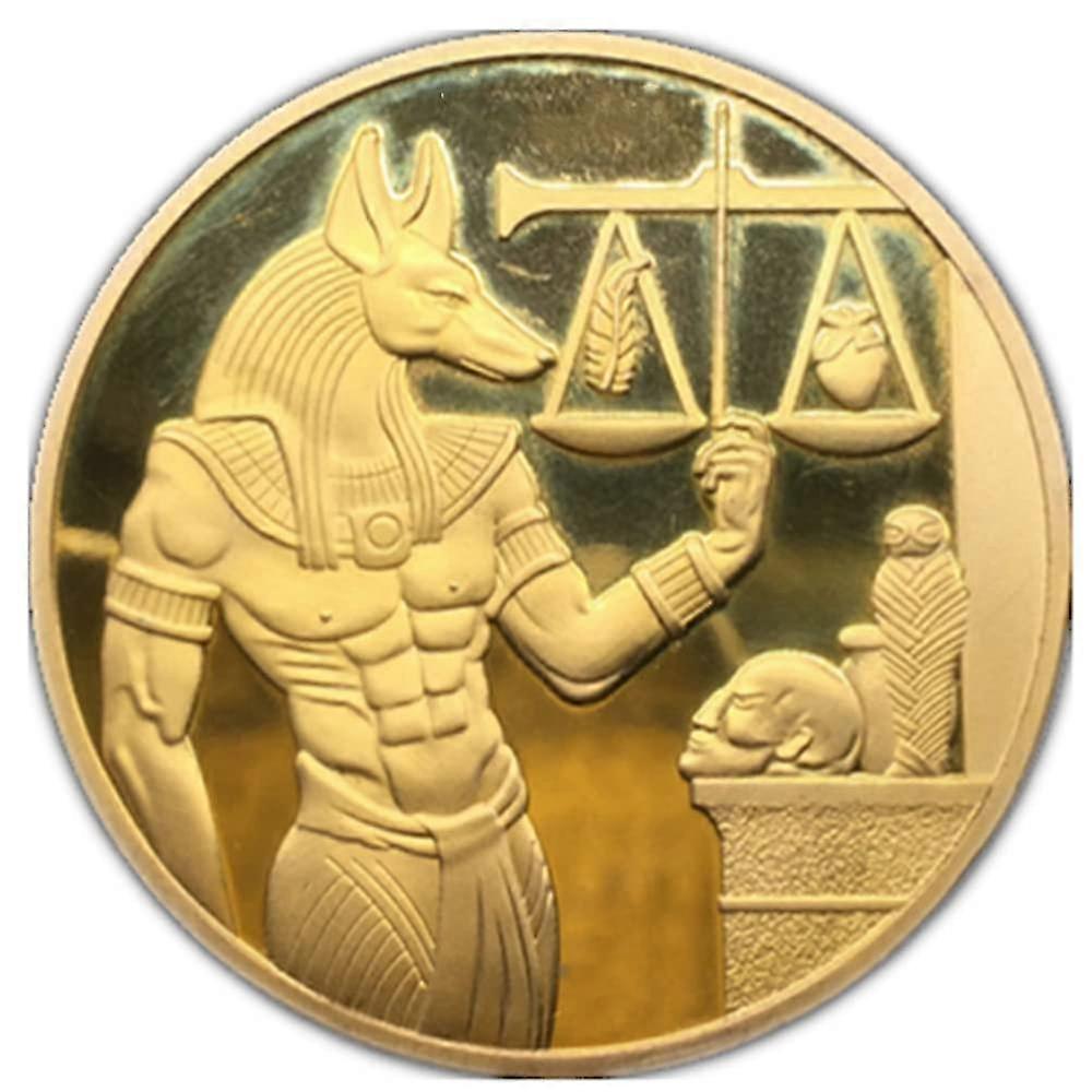 Egiptean Antic Protector Anubis, Perfect Copie Antic comemorativ Insigna monede