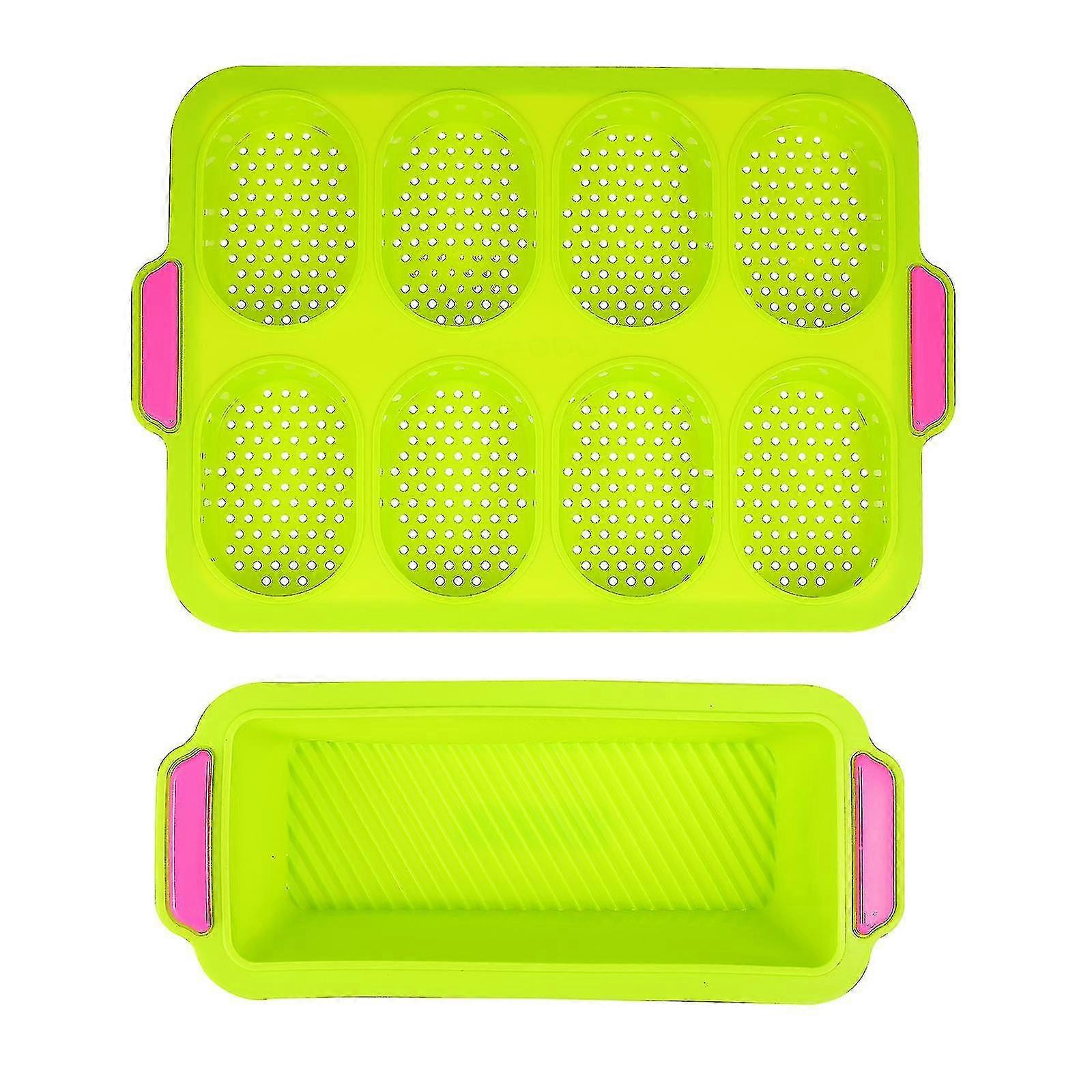 2pcs French Bread Baking Molds Baking Silicone Bread Moulds Baking Tools