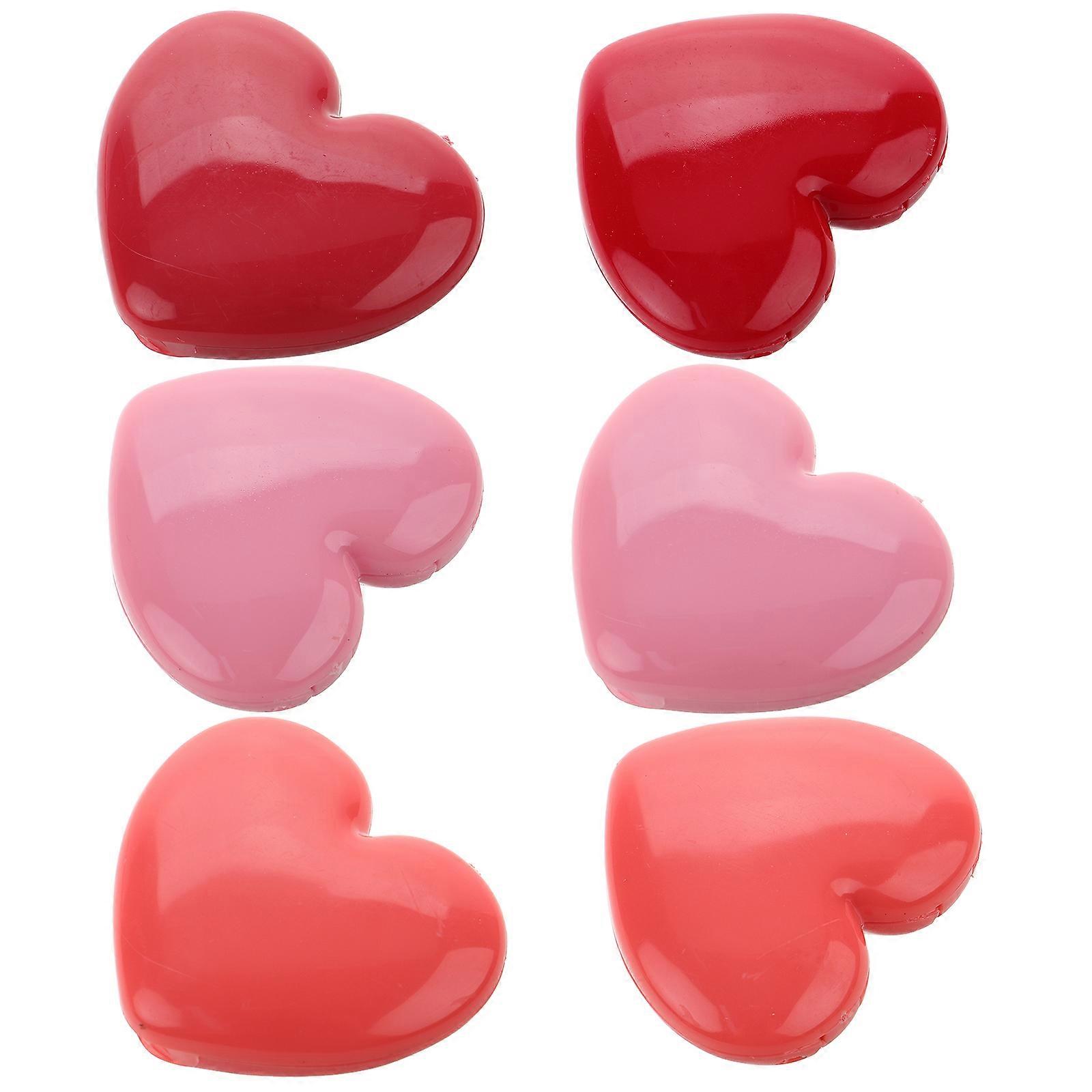 8pcs Heart Shape Eyeshadow Box Case Lipstick Box Refillable Makeup Dispenser