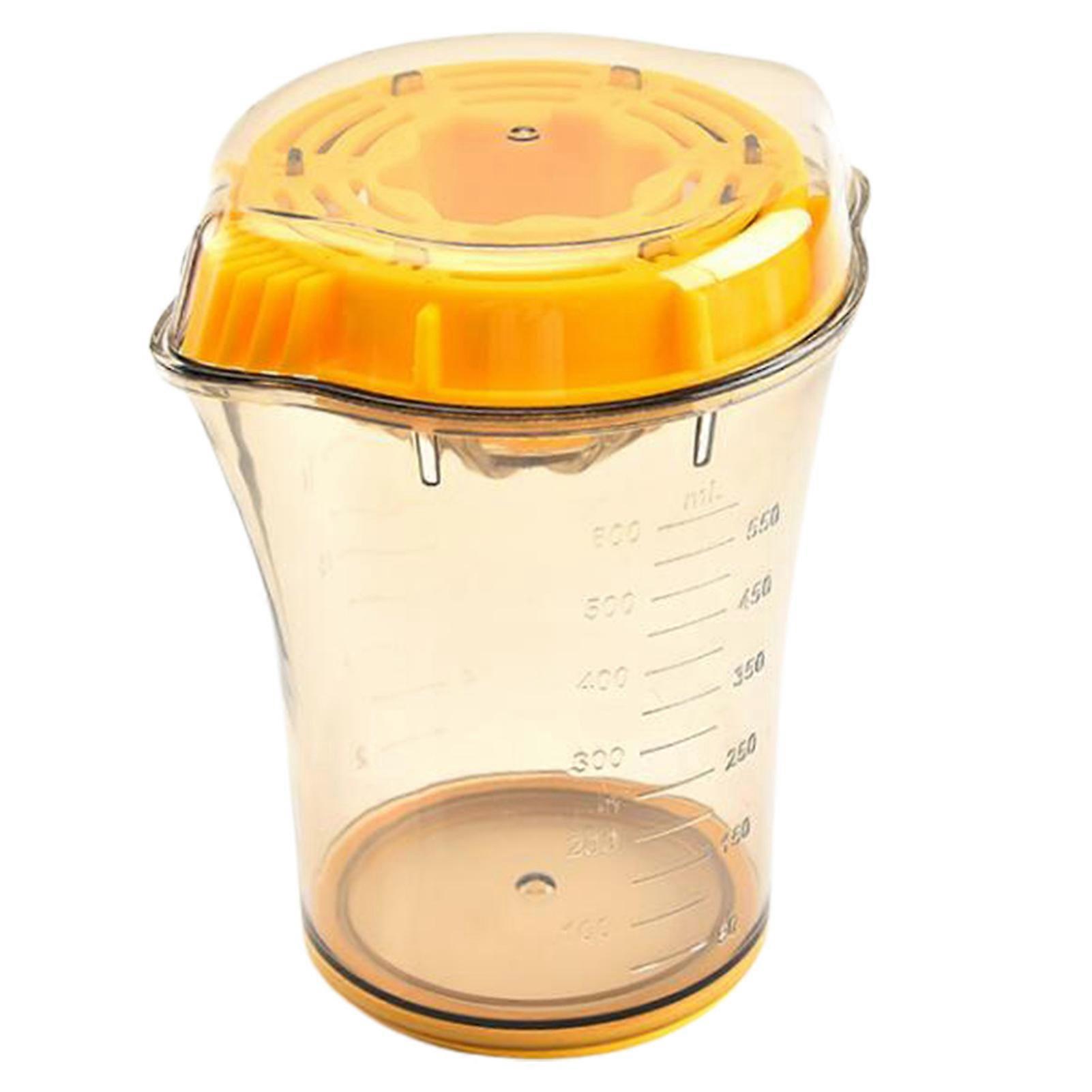 Manual Juicer Durable Sturdy Lemon Squeezer with Measuring Cup Easy to Use Non-Slip Base Fruit Juicer Home Supply