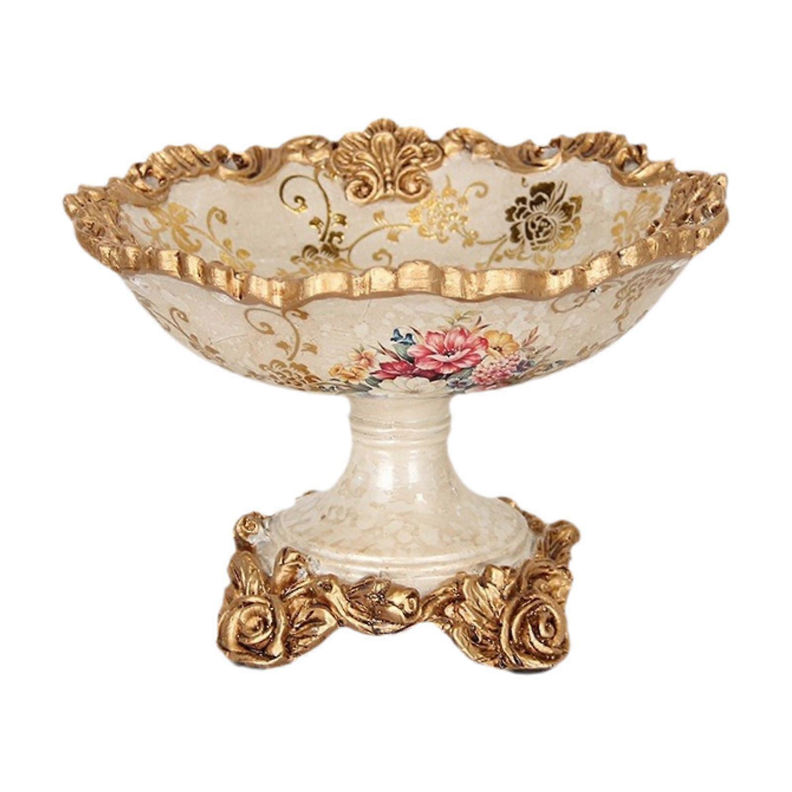 Footed Fruit Bowl Table Centerpiece Fruit Plate for Dining Table Table Bread S