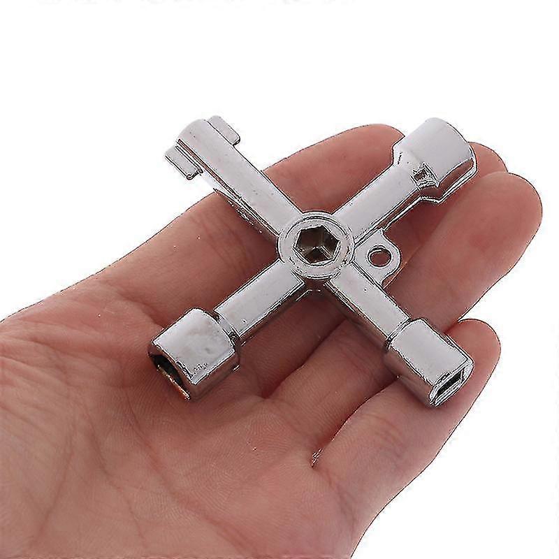 4 Way Utility Key For Electric Water Gas Meter Box Cupboard Cabinet Opening Key