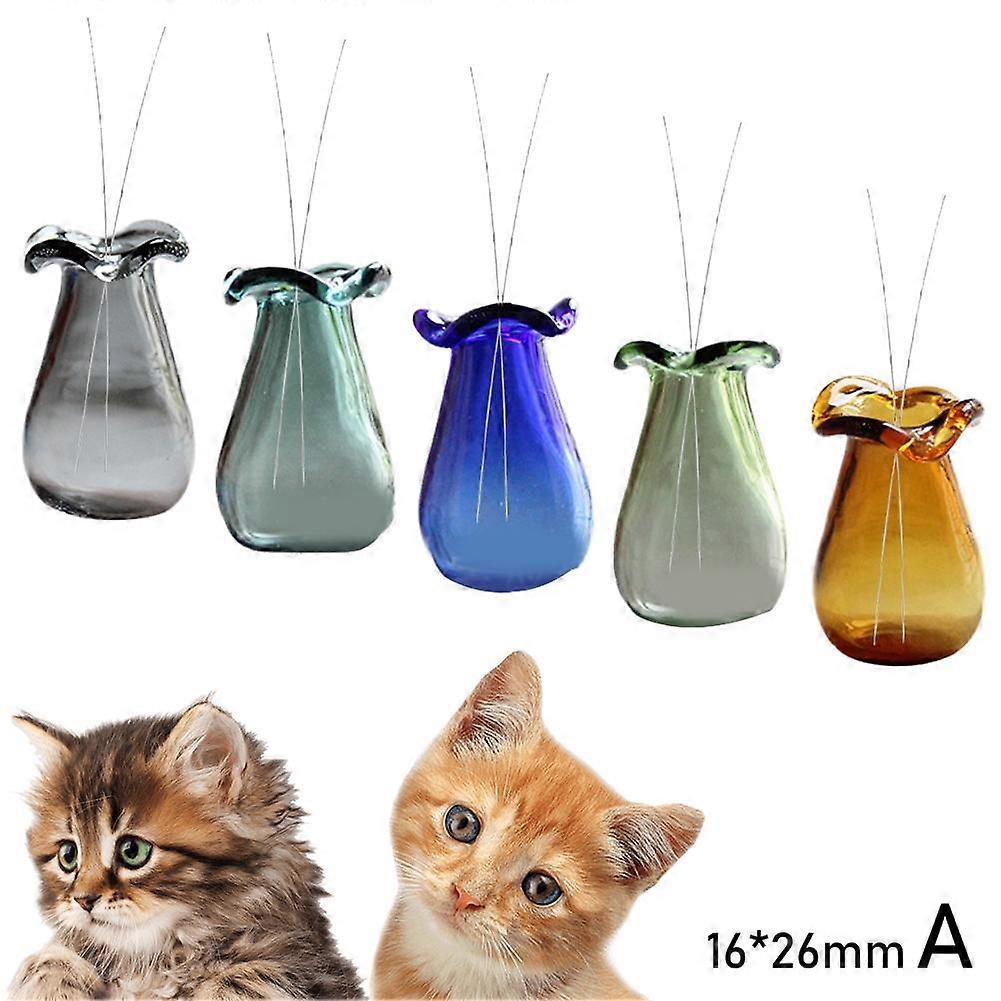 Cat Whisker Vase, Mini Vase for Cat Whiskers,Miniature Vase Tiny Vase for Decor