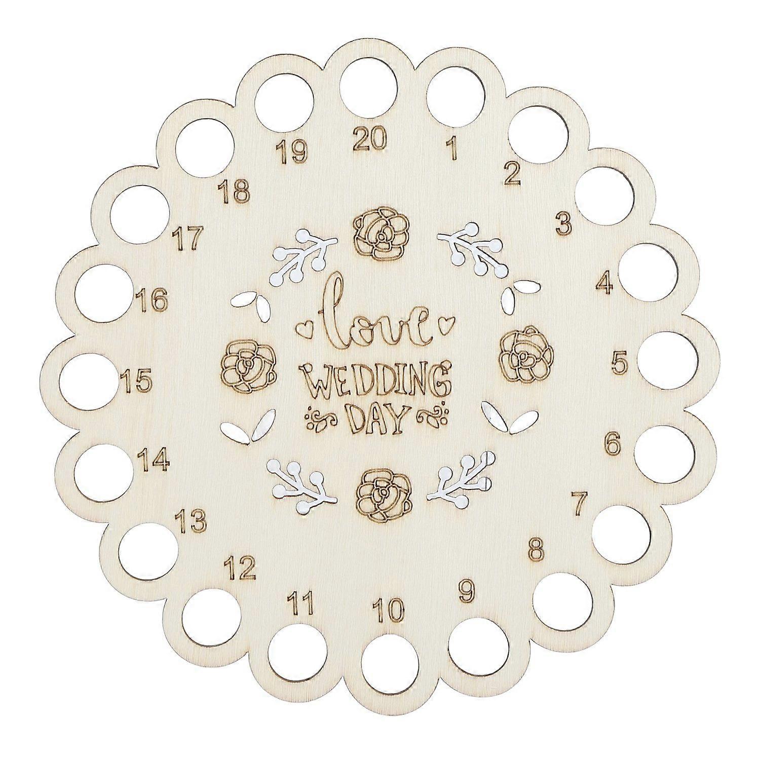 Wooden Embroidery Floss Organizer Multipurpose Hollow Design Multi Holes Cross Stitch Floss Thread H